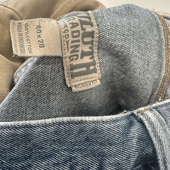 Duluth Trading Flex Ballroom Denim Jeans Men's 40x28 Relaxed Fit Light Wash - Picture 13 of 13